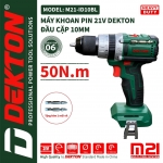 Máy khoan PIN 21v DEKTON M21-ID10BL