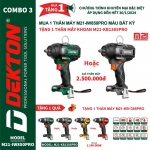 Khuyến Mãi Máy Siết Bulong Pin Dekton M21-IW850Pro ( Trong Tháng 1/2024  )