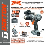 Combo Máy Khoan Pin Dekton D20-ID13100PLUS ( Chân Pin D20  Dewalt )