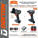 Combo Máy Khoan Pin Dekton M21-ID13100PLUS  & Bắt Vít M21-CV250NCP