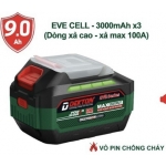 Pin Đekton M21-B9A3P 15Cell 9.0Ah ( Cell EVE 3000mAh x 3 hàng )