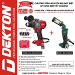 Combo Máy Khoan Pin Dekton M21-ID13100PLUS KM