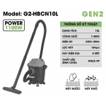 Máy Hụt Bụi Công Trình Hukan G2-HBCN10L ( Hút Khô & Nước )