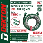 Dây rửa xe 15m áp cao Dekton DK-D15PLUS Gen 2
