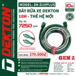 Dây rửa xe 10m áp cao Dekton DK-D10PLUS Gen 2