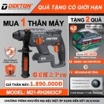 Combo máy khoan động lực Pin 21V Dekton M21-RH2603CP