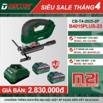 Combo Máy cưa lọng Pin 21V Dekton M21-CS120BL + pin và sạc