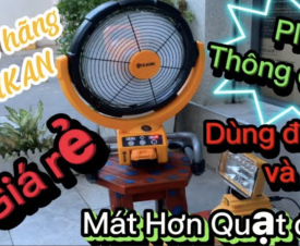 Không có ĐIỆN vẫn MÁT #diy QUẠT PIN mát hơn Quạt #điện 👍Xoay (90độ) + hẹn giờ 👉Chính Hãng