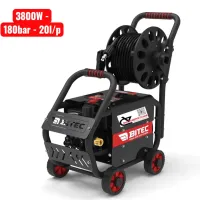 Máy xịt rửa áp cao 3800W Bitec BT38BK rulo xe đẩy