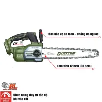 Cưa xích pin 12inch Dekton M21-CX1210XPRO ( chưa pin & sạc )