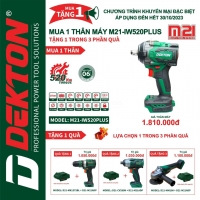 Máy Siết Bulong Pin 520Nm DEKTON M21-IW520PLUS