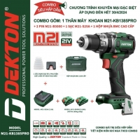 Combo Máy Khoan Pin 21V Dekton M21-KB1385PRO 