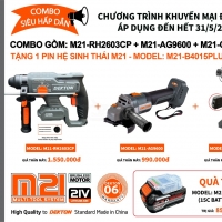 COMBO  M21-RH2602CP + M21-AG9600 + M21-CV250CP ( Tặng Pin Trị Giá 850 K )