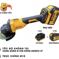 Combo Máy Mài Pin  Hukan HK-AGC8000BL ( 5 Cấp Chỉnh Tốc )