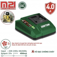 Đế sạc nhanh 21V 4.0Ah Dekton M21-S40F 