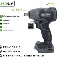 Thân Máy Siết Bulong Dùng Pin Hukan HM21-G1IW-X2 ( Chưa Pin & Sạc )