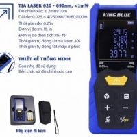 Thước đo khoảng cách 80m Kingblue KNZ-80R tia xanh