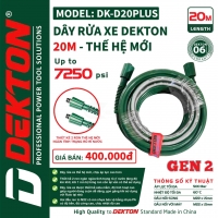 Dây rửa xe 20m áp cao Dekton DK-D20PLUS Gen 2