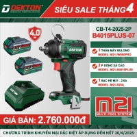 Combo Máy Siết Bulong  tốc cao Pin Dekton M21-IW550PRO 
