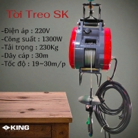 Máy tời nhanh 230 Kg King SK230