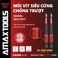 Mũi vít dài 90mm Amaxtools HEX-90CT ( bộ 2 cây )