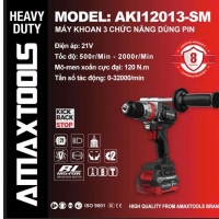 Máy khoan Pin 120Nm Amaxtools AK112013SM Hammer ( chưa Pin & Sạc )