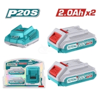 Bộ 2 pin 2.0Ah Total TFBCPK1222 ( 20V*2.0Ah kèm sạc )