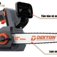 Cưa xích 12inch Pin 21V Dekton M21-CX12CP ( chưa Pin & Sạc )