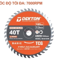 Lưỡi cưa gỗ 185mm Dekton DK-B185W ( 185*20*1.3*40T )