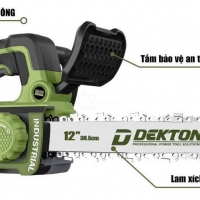 Cưa xích 12inch Pin 21V Dekton M21-CX12XPLUS ( chưa Pin & Sạc )