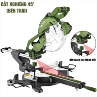 Máy cắt nhôm gỗ ti trượt Dekton DK-CN256XBT lưỡi 255mm