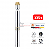 Bơm hỏa tiễn cột áp 144m Adelino 4SAm3/21-1.5P ( 1 pha 220V 2.0Hp )