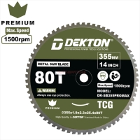 Lưỡi cắt hợp kim 355mm Dekton DK-SB355PROMAX ( 355*1.9*2.3*25.4mm*80T )