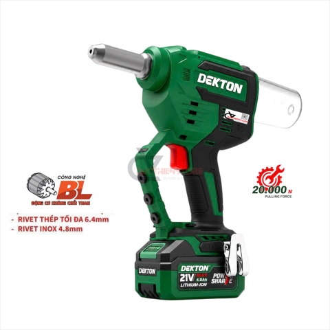 Máy rút rivet pin Dekton M21-RVG64BL Brushless ( chưa pin & sạc )