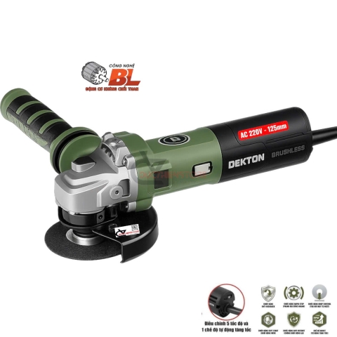 Máy mài cầm tay Dekton DK-AG100BXBL ( AC Brushless 220V )