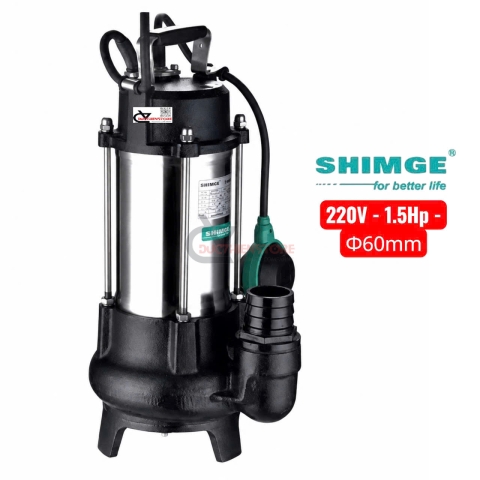 Bơm chìm nước thải inox Shimge WVSD 150F ( 220V ~ 1.5Kw )