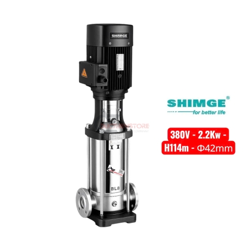 Bơm nước trục đứng Shimge ​​BL 4-12 ( 380V - 2.2Kw )