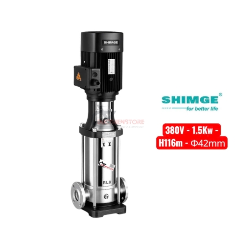 Bơm nước trục đứng Shimge ​​BL 2-13 ( 380V - 1.5Kw )