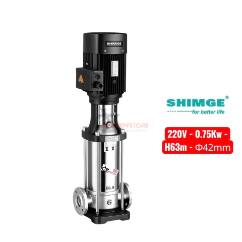 Bơm nước trục đứng Shimge ​​BL 2-7 ( 220V - 0.75Kw )