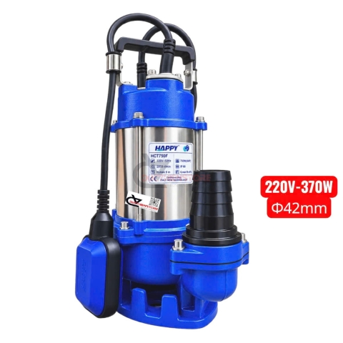 Máy bơm chìm Inox 370W Happy HCT370F phao tự ngắt