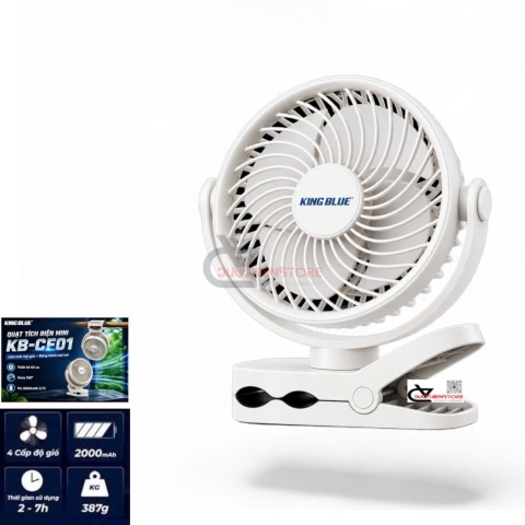 Quạt tích điện mini Kingblue KB-CF01