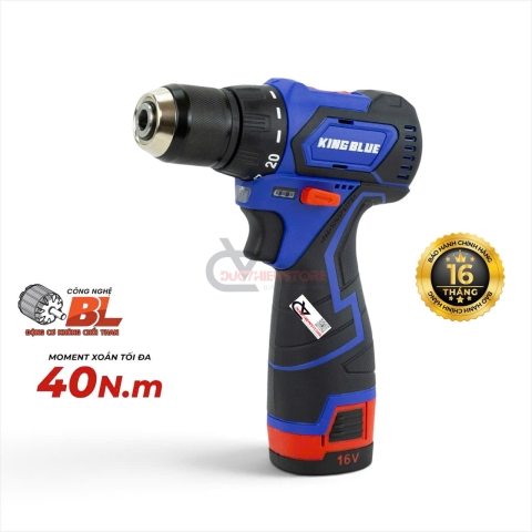 Máy khoan pin 16V Kingblue KB16QA2 ( chưa pin & sạc )