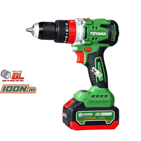 Máy khoan pin 21V Toyama Z-9 Brushless ( bộ )