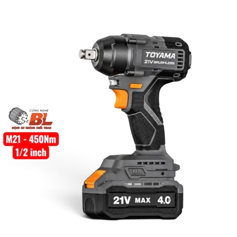 Máy bắn bulong pin Toyama B450N ( kèm phụ kiện )