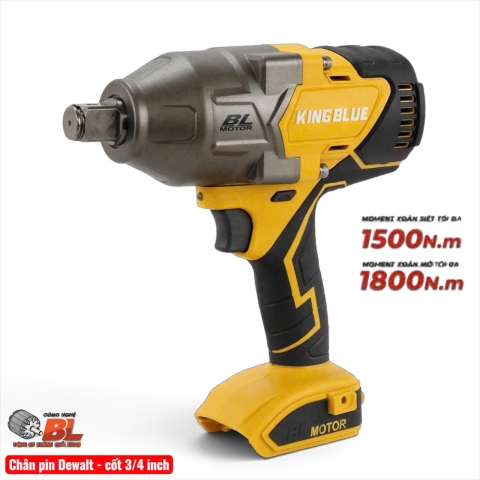 Máy bắn bulong pin 1500Nm Kingblue KD18S34 ( chưa pin & sạc )