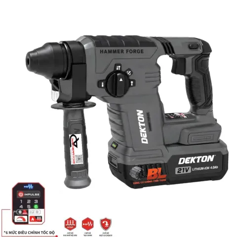 Khoan bê tông pin 21V Dekton M21-RH2603SCP ( chưa pin & sạc )