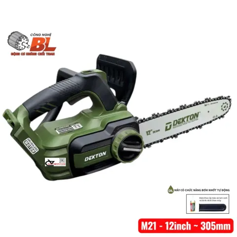 Cưa xích pin 12inch Dekton M21-CX12XPRO ( chưa pin & sạc )