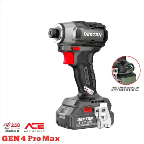 Bắt vít pin 250Nm Dekton M21-CV250PROMAX Gen 4