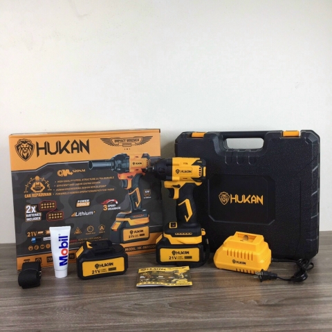 Máy siết BULONG PIN HUKAN HK-IWH520G 520Nm