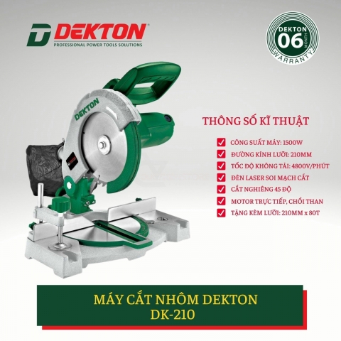 Máy cắt nhôm DEKTON DK-210 mini